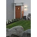 Luminaria de pared para exteriores TERAMO Arriba-Abajo E27 IP44, ópalo, negro