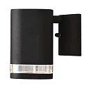 Luminaria de pared para exteriores MODENA con reflector GU10 IP44, negro, transparente