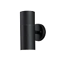 Luminaria de pared para exteriores MODENA Arriba-Abajo GU10 IP44, negro, transparente
