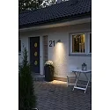 Konstsmide Outdoor wall luminaire MODENA, IP44, GU10 max. 35W, grey, aluminium / clear glass