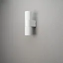 Konstsmide Luminaria de pared para exteriores TEMI Arriba-Abajo, cilíndrico GU10 IP54, blanco regulable