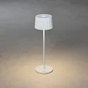 Konstsmide Lámpara de mesa a pilas POSITANO redondo, CCT Switch, regulable IP54, blanco regulable