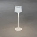 Konstsmide Lámpara de mesa a pilas POSITANO redondo, CCT Switch, regulable IP54, blanco regulable