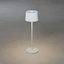 Konstsmide Lámpara de mesa a pilas POSITANO redondo, CCT Switch, regulable IP54, blanco regulable