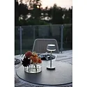 Konstsmide Lámpara de mesa a pilas LYON con conexión USB, CCT Switch, RGB, con regulador táctil IP54, verde, gris regulable