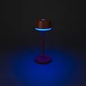 Konstsmide Lámpara de mesa a pilas LYON con conexión USB, CCT Switch, RGB, con regulador táctil IP54, barro cocido regulable