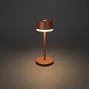 Konstsmide Lámpara de mesa a pilas LYON con conexión USB, CCT Switch, RGB, con regulador táctil IP54, barro cocido regulable