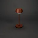 Konstsmide Lámpara de mesa a pilas LYON con conexión USB, CCT Switch, RGB, con regulador táctil IP54, barro cocido regulable
