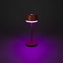 Konstsmide Lámpara de mesa a pilas LYON con conexión USB, CCT Switch, RGB, con regulador táctil IP54, barro cocido regulable