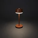 Konstsmide Lámpara de mesa a pilas LYON con conexión USB, CCT Switch, RGB, con regulador táctil IP54, barro cocido regulable