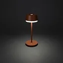 Konstsmide Lámpara de mesa a pilas LYON con conexión USB, CCT Switch, RGB, con regulador táctil IP54, barro cocido regulable