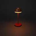 Konstsmide Lámpara de mesa a pilas LYON con conexión USB, CCT Switch, RGB, con regulador táctil IP54, barro cocido regulable