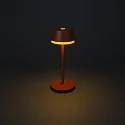 Konstsmide Lámpara de mesa a pilas LYON con conexión USB, CCT Switch, RGB, con regulador táctil IP54, barro cocido regulable