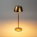 Konstsmide Lámpara de mesa a pilas EZE USB IP54, color cobre, mate