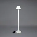 Konstsmide Lámpara de pie a pilas POMEZIA MEDIUM USB IP54, blanco regulable