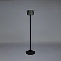 Konstsmide Lámpara de pie a pilas POMEZIA MEDIUM USB IP54, negro regulable