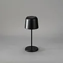 Konstsmide Lámpara de mesa a pilas BIOT USB IP54, negro regulable