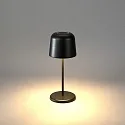 Konstsmide Lámpara de mesa a pilas BIOT USB IP54, negro regulable