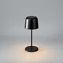 Konstsmide Lámpara de mesa a pilas BIOT USB IP54, negro regulable
