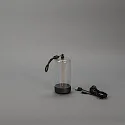 Konstsmide Lámpara de mesa a pilas EDISON XS USB IP54, antracita regulable