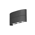 Luminaria de pared para exteriores CHIERI Arriba-Abajo IP54, antracita, transparente