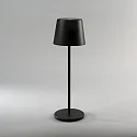 Konstsmide Lámpara de mesa a pilas VENCE USB IP54, negro regulable