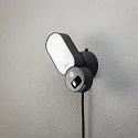 Konstsmide Luminaria de pared para exteriores SMARTLIGHT 12V con cámara IP54, negro regulable
