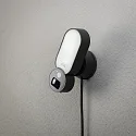 Konstsmide Luminaria de pared para exteriores SMARTLIGHT 12V con cámara IP54, negro regulable