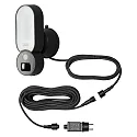 Konstsmide Luminaria de pared para exteriores SMARTLIGHT 12V con cámara IP54, negro regulable