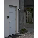 Konstsmide Luminaria de pared para exteriores SMARTLIGHT 12V con cámara IP54, negro regulable