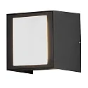 Luminaria de pared para exteriores CREMONA Arriba-Abajo, ajustable IP54, antracita, ópalo