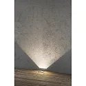 Konstsmide Luminaria empotrable en suelo angular, versión incorporada IP65, acero inoxidable, transparente 