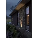 Konstsmide Outdoor HighPower LED in-ground spot, IP65, angular, 12W 3000K 1100lm, adjustable light gate 0-120°, inox 304 / clear glass