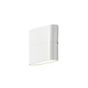 Konstsmide Luminaria de pared para exteriores CHIERI Arriba-Abajo IP54, ópalo, blanco 