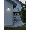 Konstsmide Luminaria de pared para exteriores MONZA abajo IP54, antracita, ópalo 