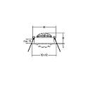 Brumberg Luminaria empotrable IP20, brillante, negro, transparente  7W 740lm 2700K 20-40° 20-40° CRI 80-89