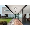 Fabas Luce Luminaria de techo para exteriores OWEN IP65, plomo oscuro