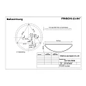 Frisch-Licht Luminaria de pared y techo DLP7530.7083M multipower, esférico IP40, blanco 
