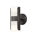 Konstsmide Luminaria de pared para exteriores MODENA IP54, ópalo, negro