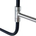 anne light & home Luminaria de pared FJORGARD con brazo articulado, ajustable E27 IP20, negro mate