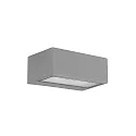 Luminaria de pared para exteriores NEMESIS E27 - 9x22CM Arriba-Abajo, grande E27 IP66, gris regulable