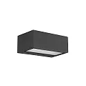 Luminaria de pared para exteriores NEMESIS E27 - 9x22CM Arriba-Abajo, grande E27 IP66, antracita regulable