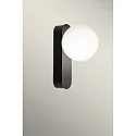Luminaria de espejo PERLINA WALL IP conmutable IP44, negro 