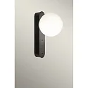 Luminaria de pared PERLINA WALL USB-C con conexión USB, CCT Switch, con regulador táctil IP20, negro regulable