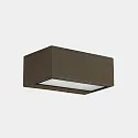 Luminaria de pared para exteriores NEMESIS LED - 9x22CM Arriba-Abajo, grande, conmutable IP65, marrón 
