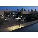 Luminaria de mesa COCKTAIL LED con regulador táctil, cónico IP20, negro regulable