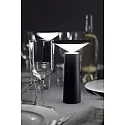 Luminaria de mesa COCKTAIL LED con regulador táctil, cónico IP20, negro regulable