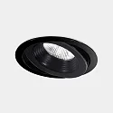 Luminaria empotrable para techos DAKO ADJUSTABLE 200MM giratorio, con fuente de alimentación, conmutable IP66, negro 