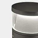 Luminaria de zócalo DAN cilíndrico, corto, CCT Switch, ajustable IP66, marrón 