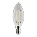 Filamento luminoso en forma de vela WHITE C35 E14 4,5W 810lm 4000K 320° CRI 80-89 